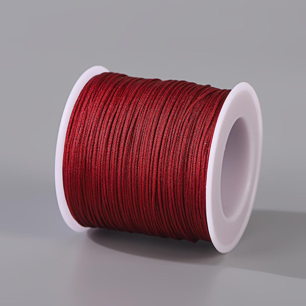Fatto a mano No. Filo di Giada 72 - Cordino Resistente all'Usura da 0,8 mm per Artigianato di Gioielli, Corda per Mani, Braccialetti, Collane Fai-da-Te, 50m