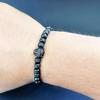 Luxury Royal Black Leopard Head Man Bracelet Stainless Steel Beads Hand Jewelry Big Boy Gift