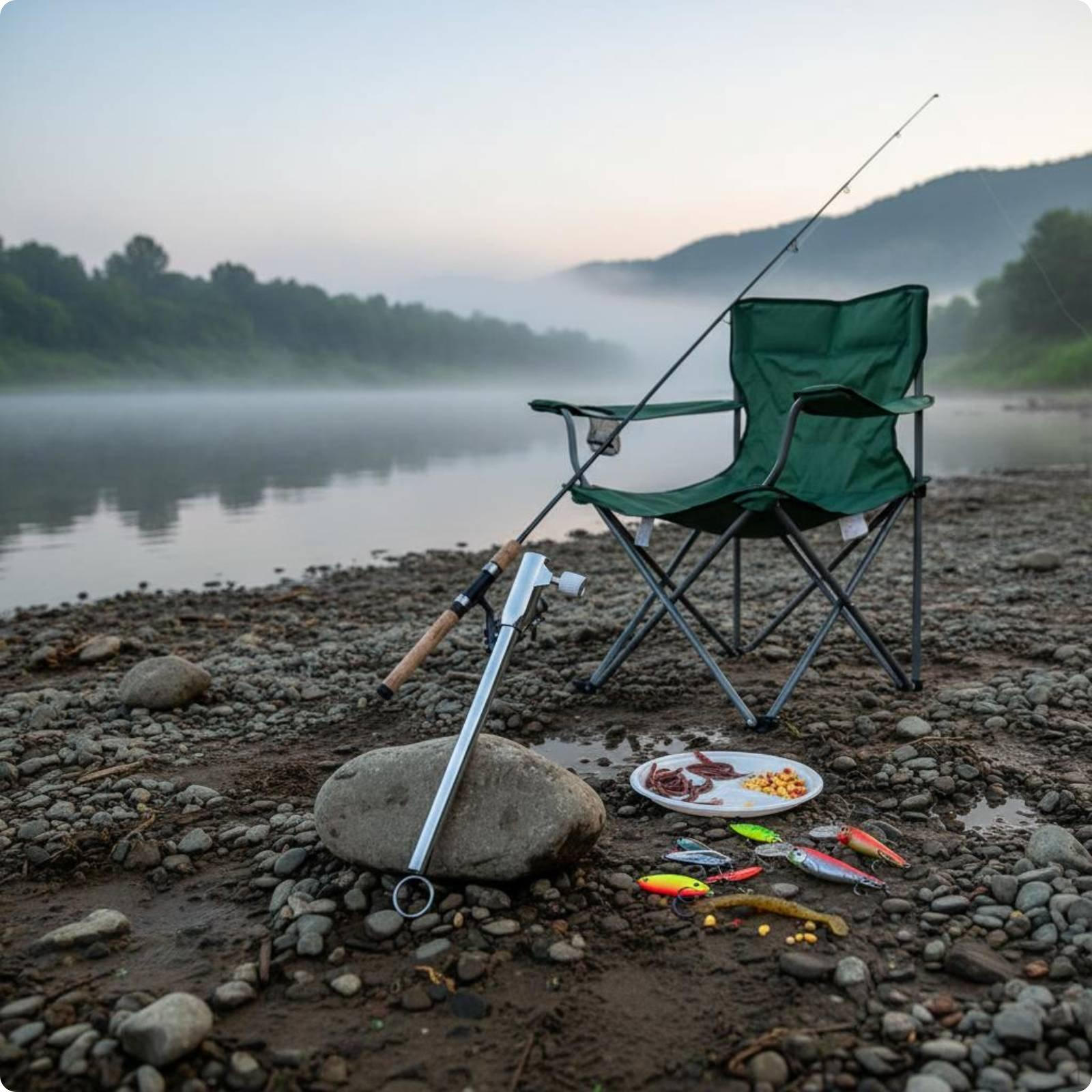 Fishing Lure Tray Rod Aluminum Alloy Seat Pole Thickened Stainless Steel Normal Normal
