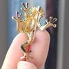 Funny Luxury Full  Frog Brooches For Women Unisex Party Wedding Gifts Cartoon Animal Brooch Pins Jewelry Dropshipping