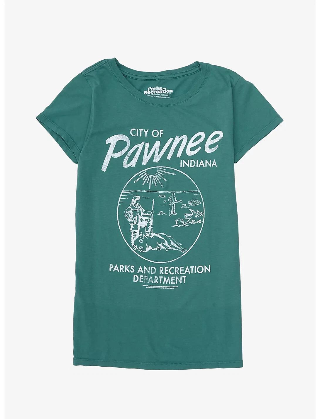 Parks And Recreation Juniors City of Pawnee T-Shirt New S, M, L, 2XL, 3XL 3XL