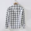 Herren Karo Langarmhemd Lässiges Button-Down-Hemd für den täglichen Gebrauch