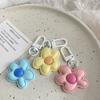 Mini Resin Floral Keyring Cute Bloom Pendant Funny Flower Keychain  Car