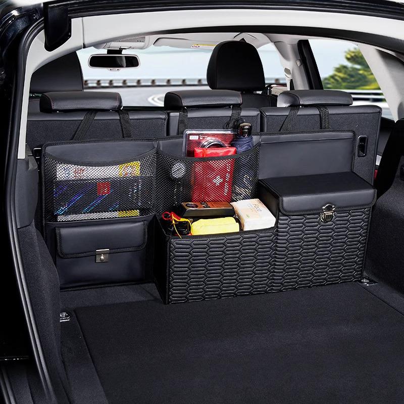 Car Trunk Organizer Hanging Storage Bag for SUV and Seat Back