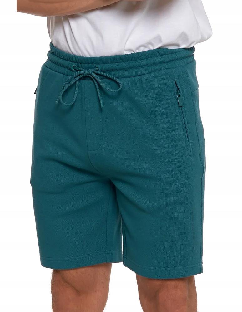 Men's Shorts with Zipper Pockets and Elastic Waist Summer MORAJ 3XL GREEN