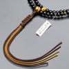 Buddhist altar shop Takita Shoten Prayer beads Rinzai sect authentic rosary beads Glossy tiger eye stone shaku pure silk string tassels Kyoto prayer