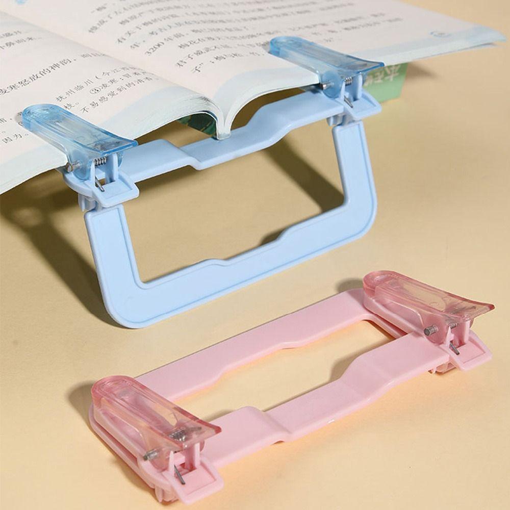 Foldable Book Clip Stand Double Head Reading Book Holder  for Student Learning Tools