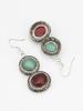 Gold-Plated Pista & Wine Stone-Studded & Beaded Handcrafted Jewellery Set