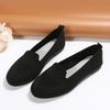 New Oversized Single Shoe with Fly Woven Mesh Surface, Shallow Mouth, One Foot Kick, Lazy Flat Bottom Casual Women's Shoes