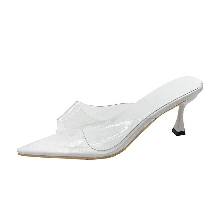 

Тонкий каблук с острым носком и юбкой, женские модные босоножки 2024 года, новые высокие каблуки, большой размер 42