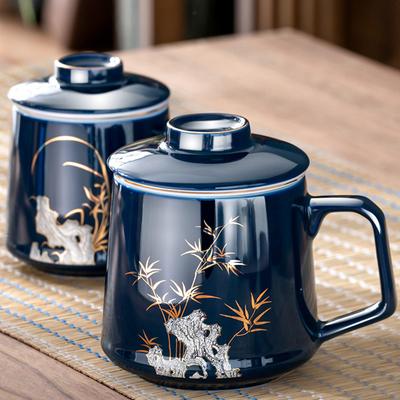 With Tea-Strainer Ceramic Tea Cups Decorated With Traditional Chinese Patterns Black Tea Teaware Tea Set Delicate Gift Tea Cup