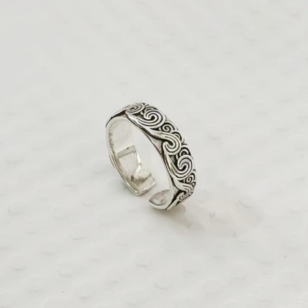Chinese Ethnic Style Retro Cloud Women's Adjustable Ring
