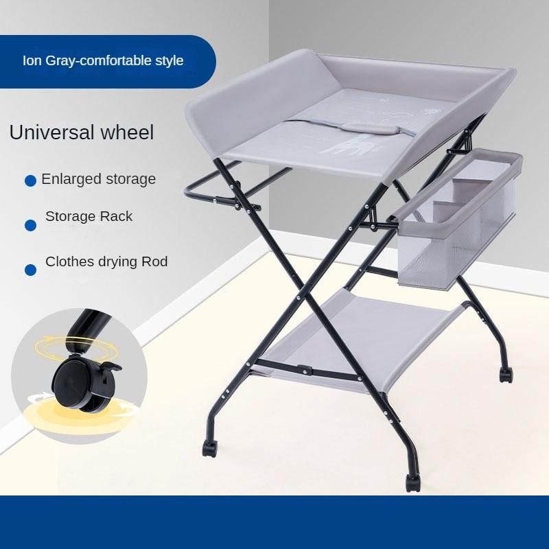 Foldable Multifunctional 0-3 Years Old Newborn Care Diaper Nursing Table Height Adjustable Baby Diapers Changing Table