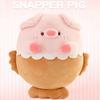 Kawaii Pig With Taiyaki Fish Tail Plushie Stuffed Soft Pink Piggy Has Mermaid Fish Throw Pillow Hug Pillow For Girl Birthday Boy