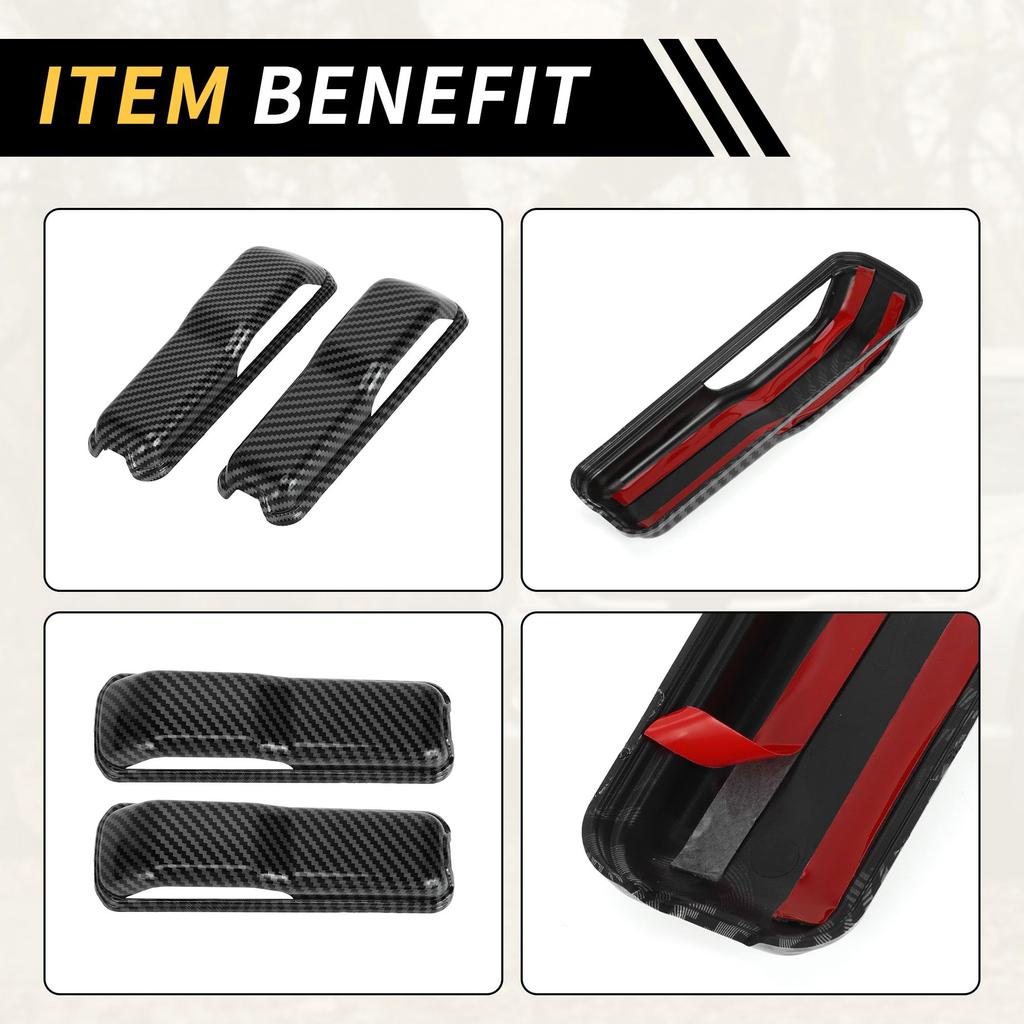 REPAIROCK Jeep Wrangler JL JLU Sport SA-HARa RUB-I-Con 2018-2022 Engine Hood Hinge Cover Trim