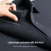 Shanshan Men's Wool & Silk Blend Long-Sleeve Polo Shirt