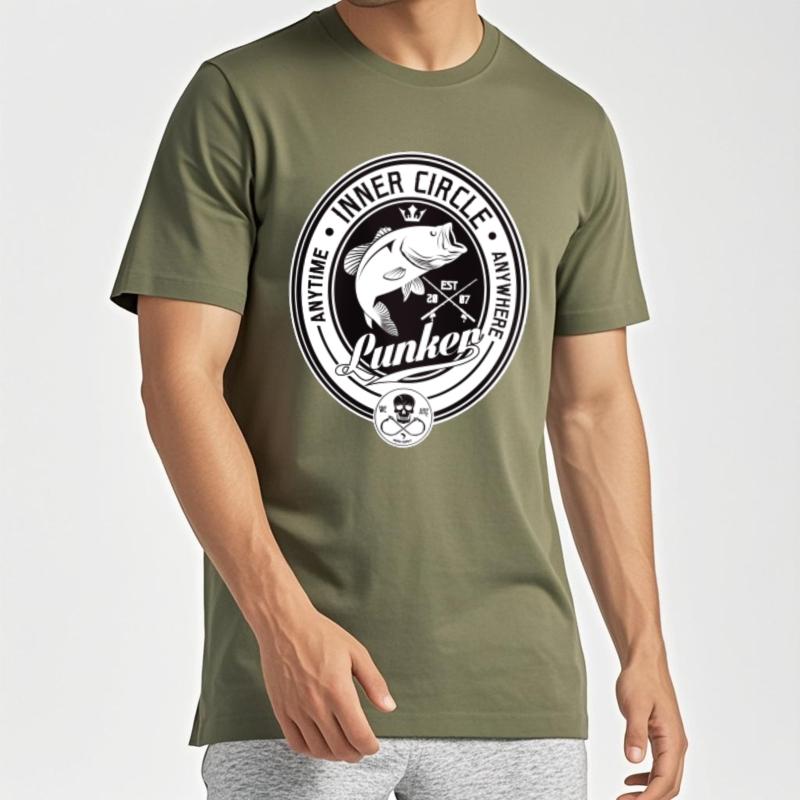 

Short Sleeve Shirt Comfortable For men Oneck tshirt Plus Size Inner Circle Punker Fish Skull Design Fashionable Boys Teeshirt 4XL