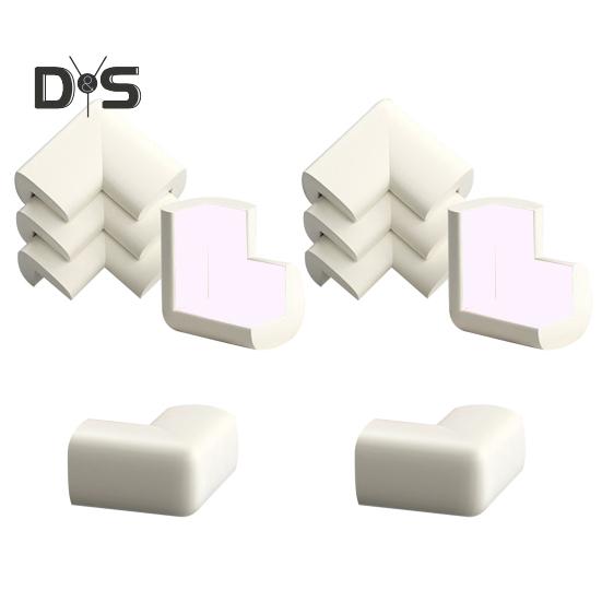 10 Stück Möbeleckenschutz, Antikollisionsschutz, babysicher, weich, selbstklebend, für Tisch und Schreibtisch, rechtwinklig, scharfe Kanten, Eckenschutz, Stoßstangenschutz