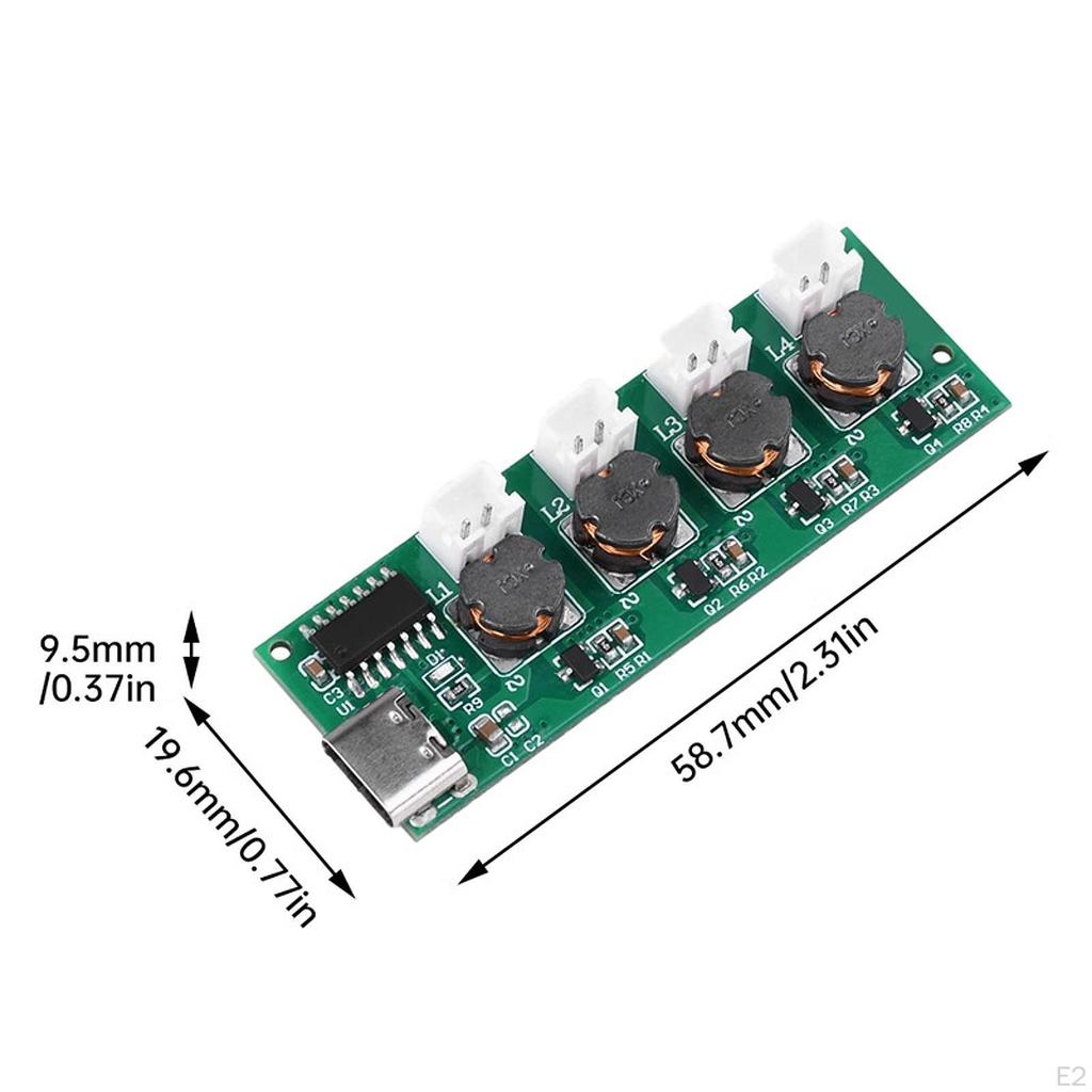 Type C USB Humidifier Circuit Board for Mist Generation, DC 5V Spray Module