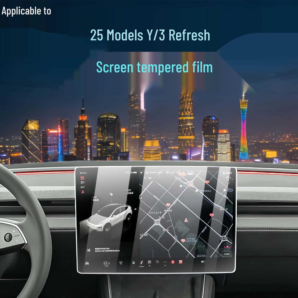 Tesla Model 3/Y Screen Protector: Updated Center Control Navigation Film Accessory