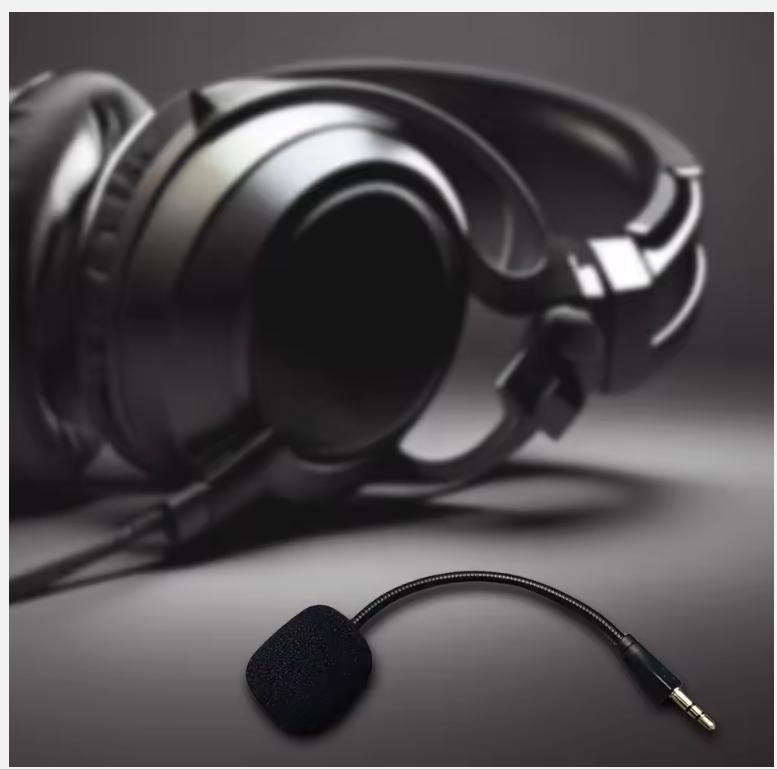 Replacement 3.5mm Microphone E-Sports Game Headset Mic Bendable Game Microphone Flexible Microphone for Logitech G PRO G PRO X
