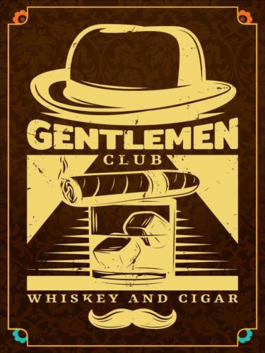 

Gentlemen Club Vintage Retro Metal SignAluminum 20x30cm（7.8x11.8inch）