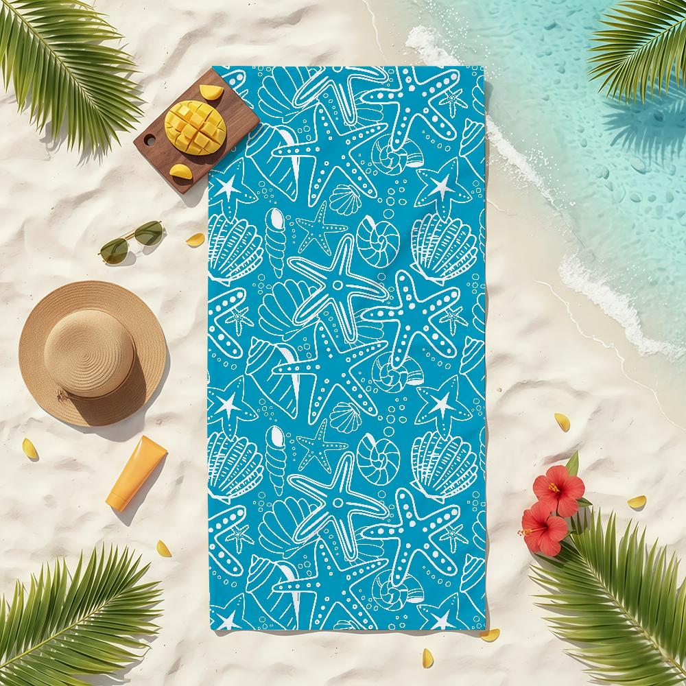 Sea Star Towel Soft Pool Gift For Travel Gym Shower Camping Quick Dry Sports Beach Towels