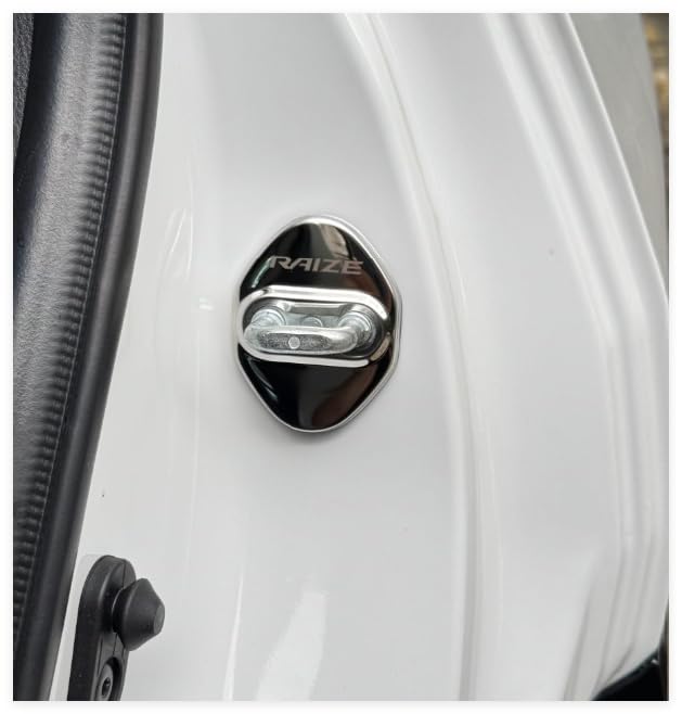 

MEKOMEKO Накладка на скобу замка двери Toyota Rise Хромированные аксессуары Детали интерьера Зеркальная нержавеющая сталь 4 шт. Легко установить Новый RAIZE Ноябрь