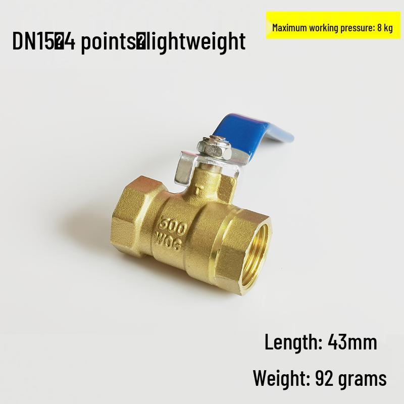 

Copper Ball Valve with All-Copper Internal Thread - Sizes 1/2 , 1/4 , 3/8 , DN15, 20, 25, 32, 40, 50