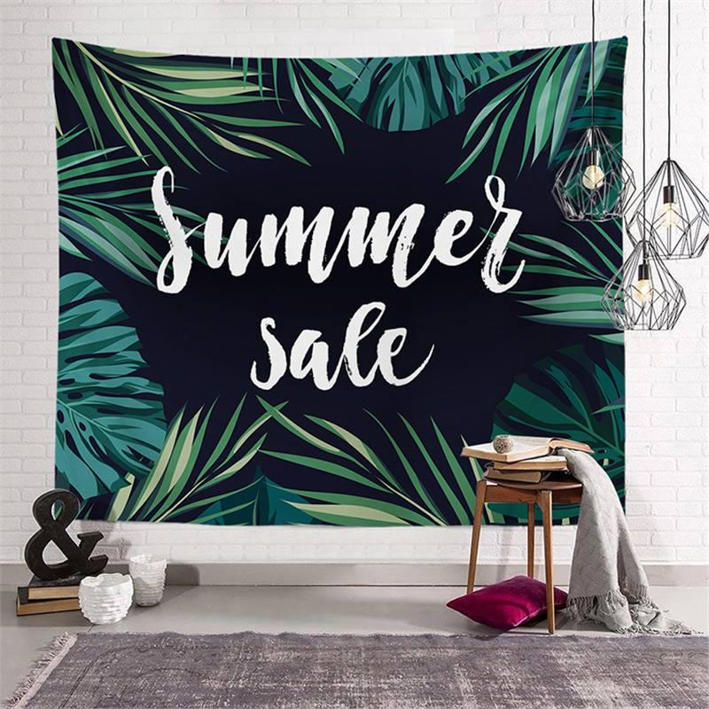 Flamingo Decorative Tapestry: Summer Series Landscape Wall Hanging