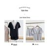 Women's Girly V-Neck Pajama Set with Built-in Bra - Casual, Comfortable, Short Sleeve Summer Home Wear, Loose Two-Piece