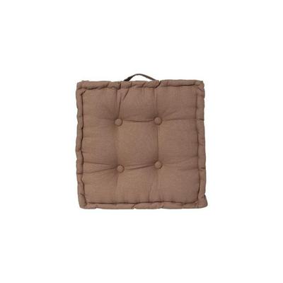 Cojín de suelo 40 x 40 x 8 cm Atmosphéra - Taupe