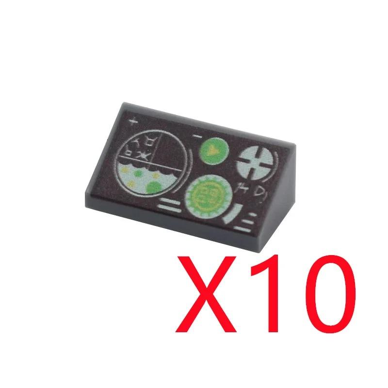 

MOC Місто Будівельні Блоки Аксесуари для Персонажів Міні Цегла Аудіо Комп ютер Цегла Центр Управління Радар Клавіатура Шаблон Іграшка K037