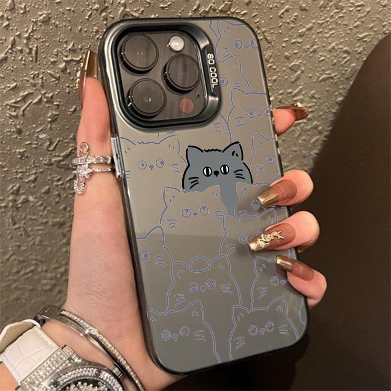 Kitten Pattern Mobile Phone Case For  Mi 13 12 11 Lite 5G NE 14 13T 12T Poco X6 X5 F5 M6 Pro Matte Laser Shockproof Cover