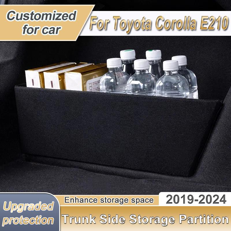 For Toyota Corolla E210 ~2024 Saloon Sedan Thicken Trunk Side Partition Car Trunk Storage Partition Storage Box Auto Parts