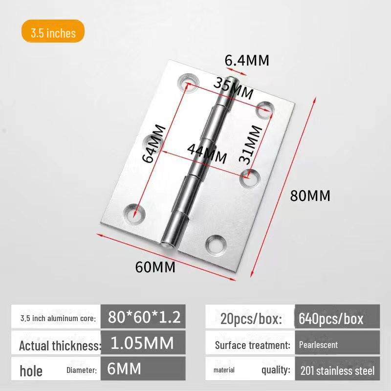 Scharniersatz für Schranktüren und Fenster aus Edelstahl 304