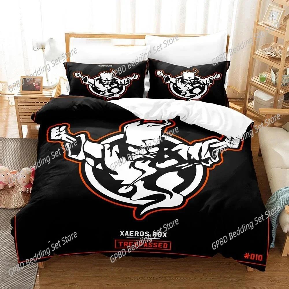 

3D Print Thunder Dome Logo Comfortable durable Quality Duvet Comfortable Quilt Cover Pilowcase Beding Set Children Bedrom Decoration Home Textile 100*200cm Single