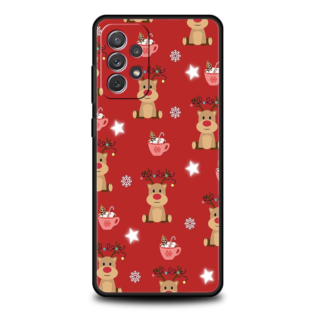 

Cartoon Christmas Phone Case for Samsung A51 A71 A21S A17 A11 A15 A25 A31 A41 A23 A33 A53 A73 A07 A03S A05S A13 A35 A55 5G Cover Samsung A31
