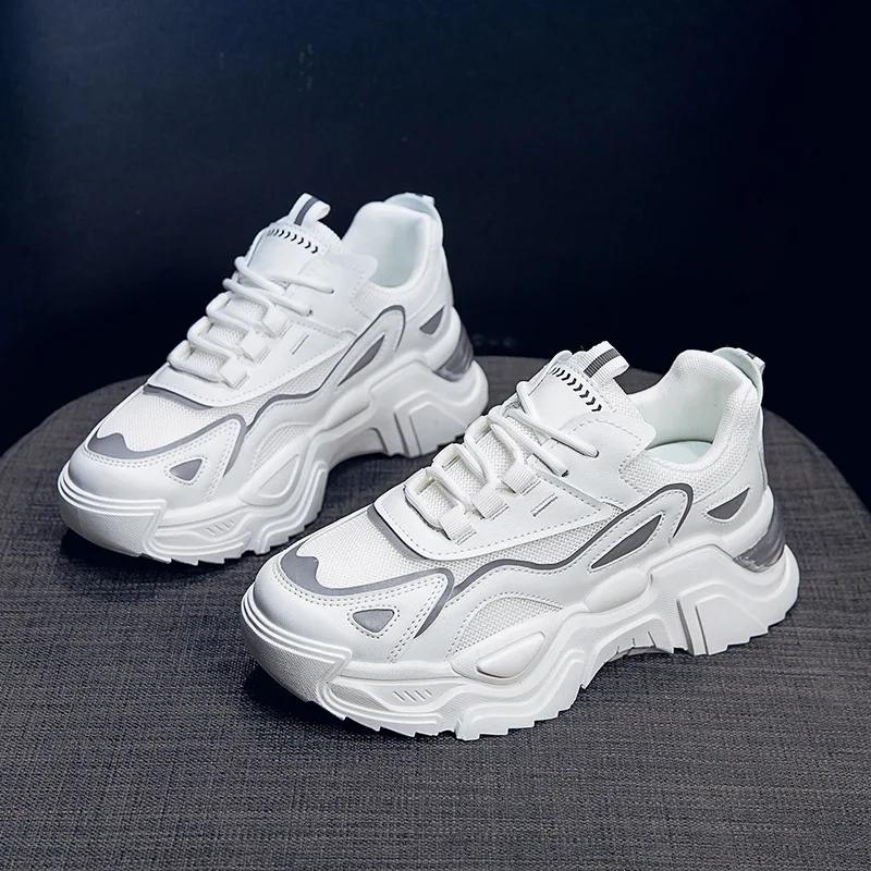 Women Chunky Sneakers New Casual Sports Dad Shoes for Women Trendy Mesh Breathable Running Sports Tenis Sneakers Platform Shoes