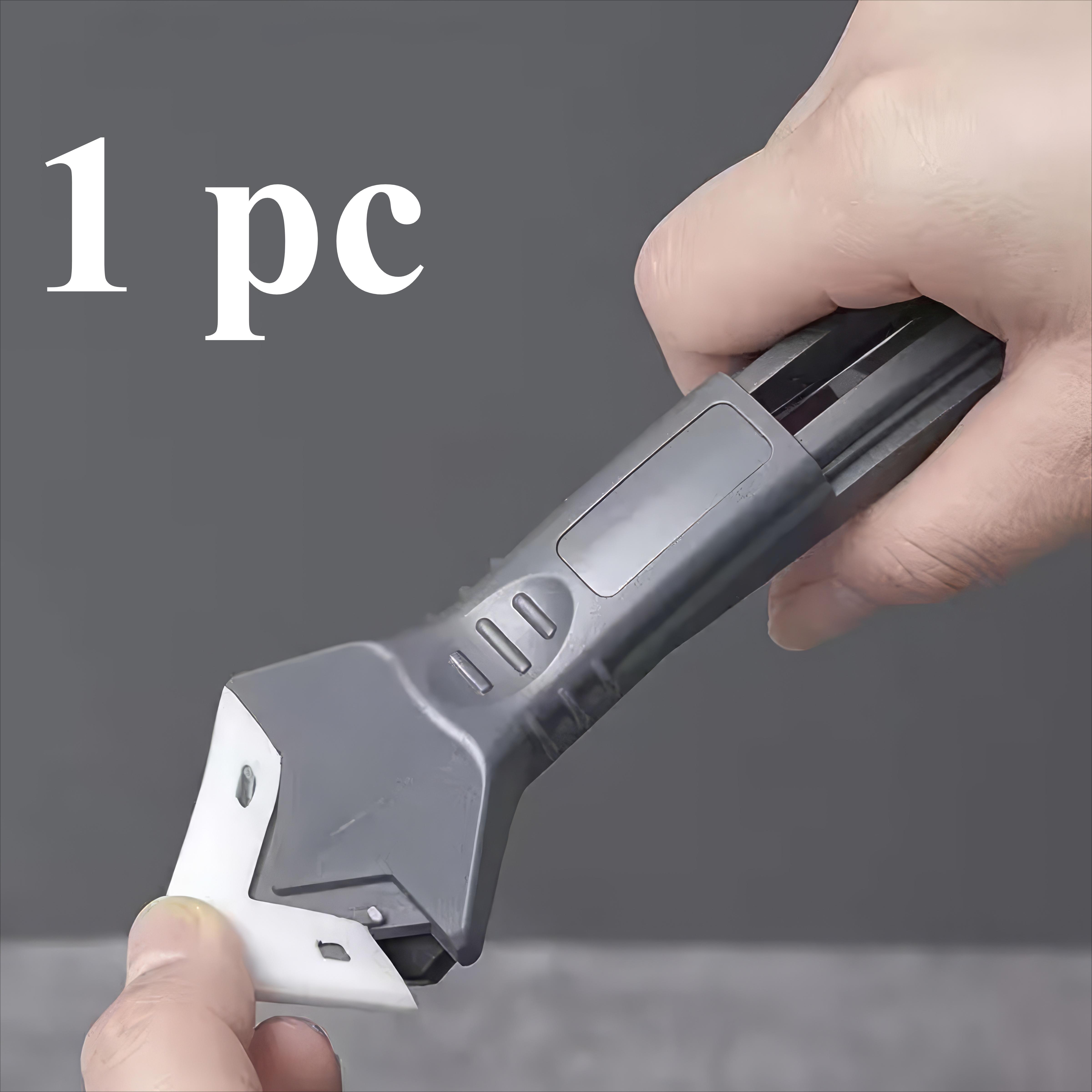 

1 Piece Five in One Sealant Removal Tool, Black, Durable Plastic Handle, Suitable for Sealing and Glue Removal