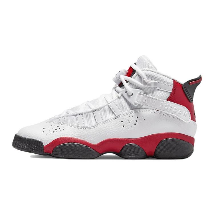 (GS) Air Jordan 6 Rings  White University Red  Kids  323419-126 EU 36