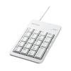 BUFFALO Wired Numeric Keyboard with Tab Key White BSTK100WH
