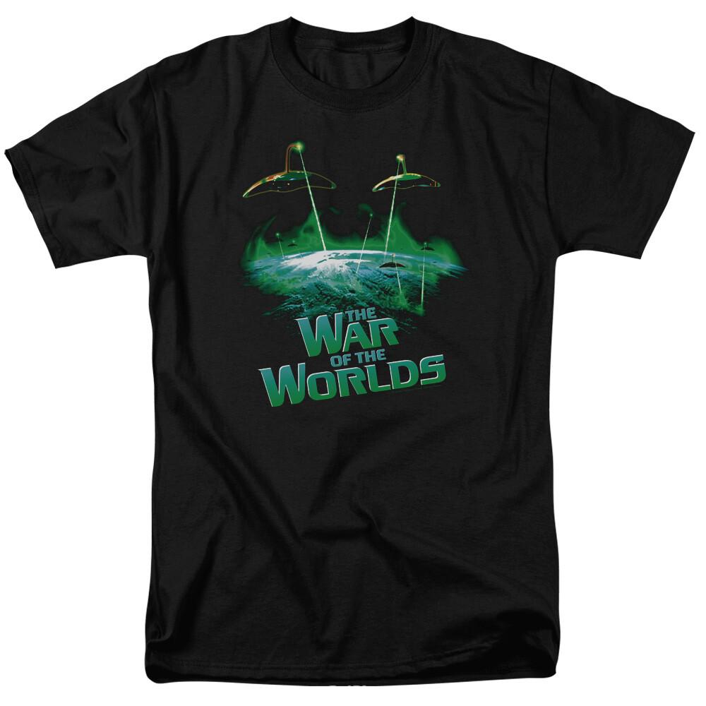 War of the Worlds Global Attack T Shirt Licensed Sci-Fi Movie Retro Tee Black XXL