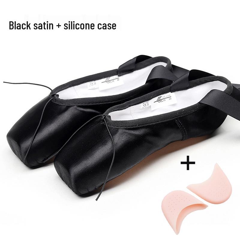 Lace-up Ballet Pointe Shoes for Children & Adults - Hard Sole Women's Dance Foot Tips