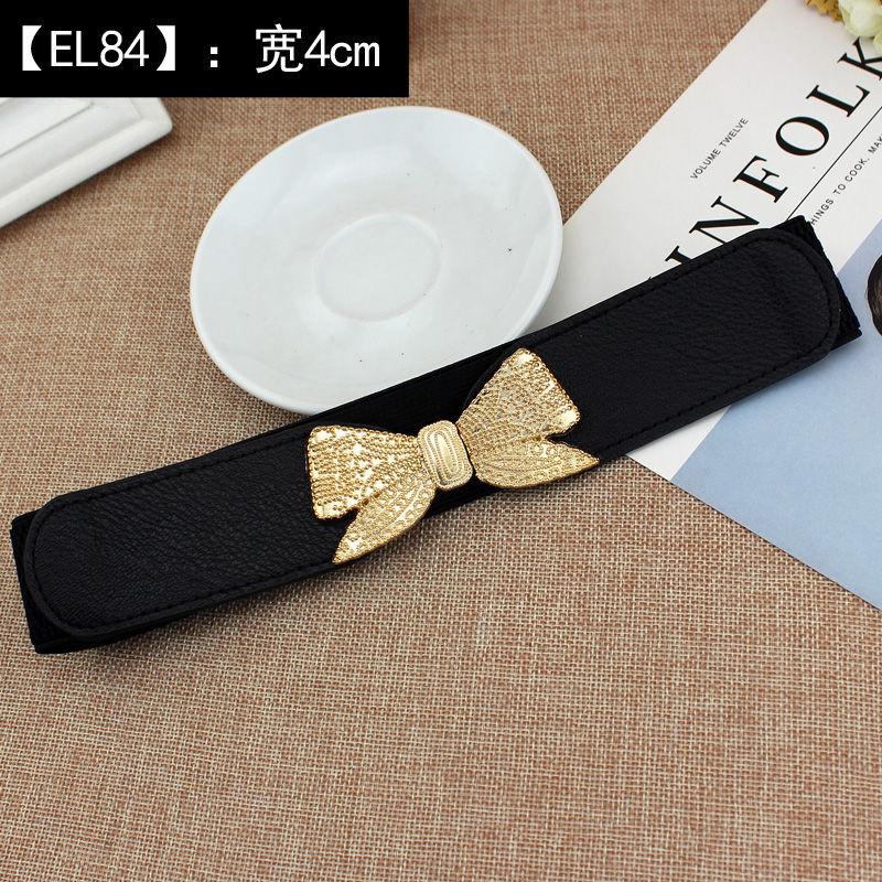 Elastic Black Modern Waist Belt For Women With Adjustable Features Complementing Skirts And Dresses Effortlessly