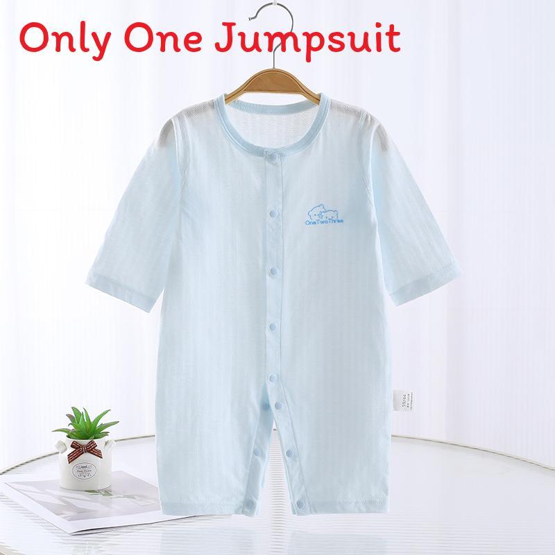 Baby Summer Cotton Sleeveless Romper With No Bone Technology For Newborns And Infants