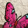 Metal Butterfly Wall Decor Colorful Butterflies Wall Art Sculpture 3D Iron Butterfly Hanging Decoration for Outdoor Indoor Fence Patio Yard Tree