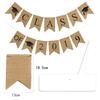 Class of  Jute Burlap Graduation Party Banner Classroom Decoration Backdrop Cotton Linen Banner