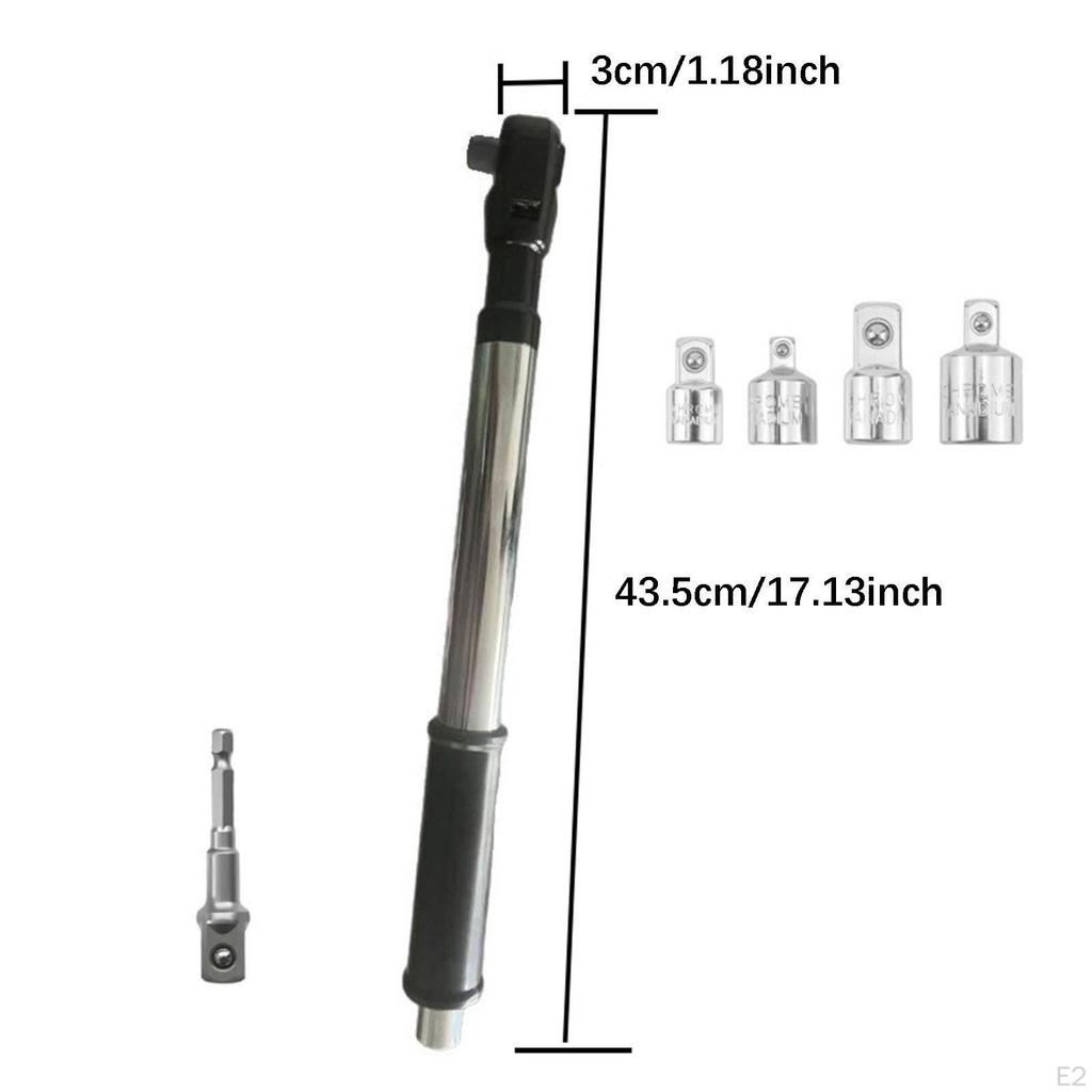 Cordless Electric Ratchet Wrench Impact Multifunctional 1/2 Inch Drill Adapter for Changing
