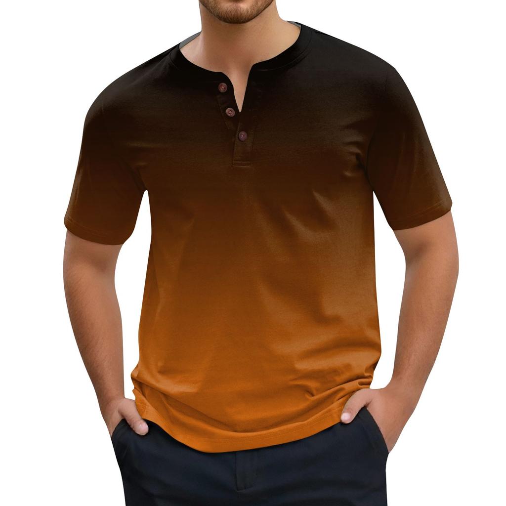 Men's Fashion Printed Short Sleeve Tops T-Shirt